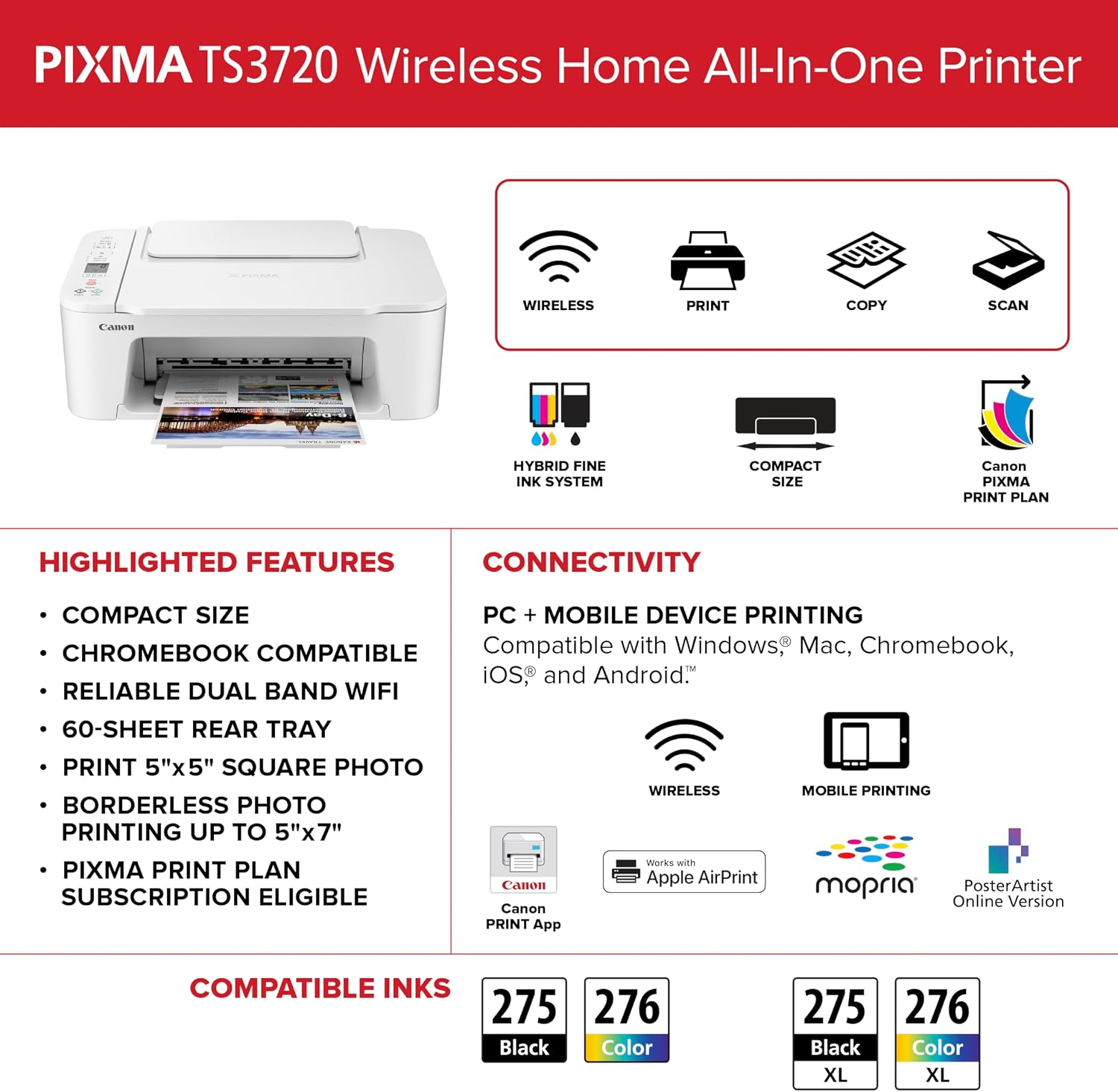 Detalle de Canon All-in-One Printer TS3720