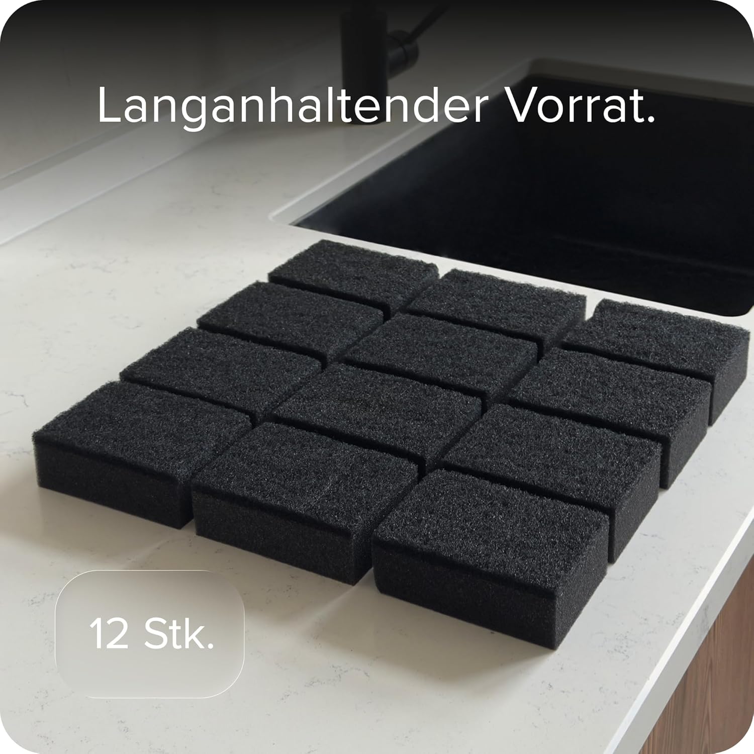 Detalle de blackswedenhome. SVAMP Schwamm 12 Stück Schwarz