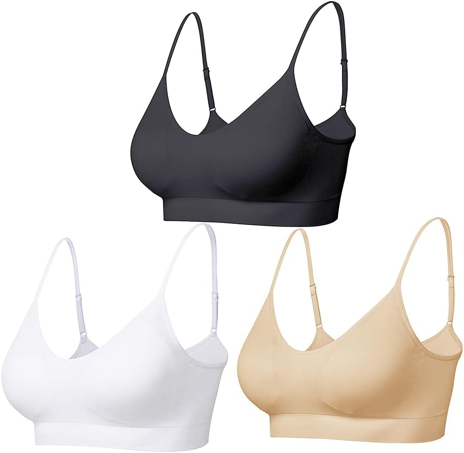 Detalle de Padded bralette 3 pack for everyday comfort