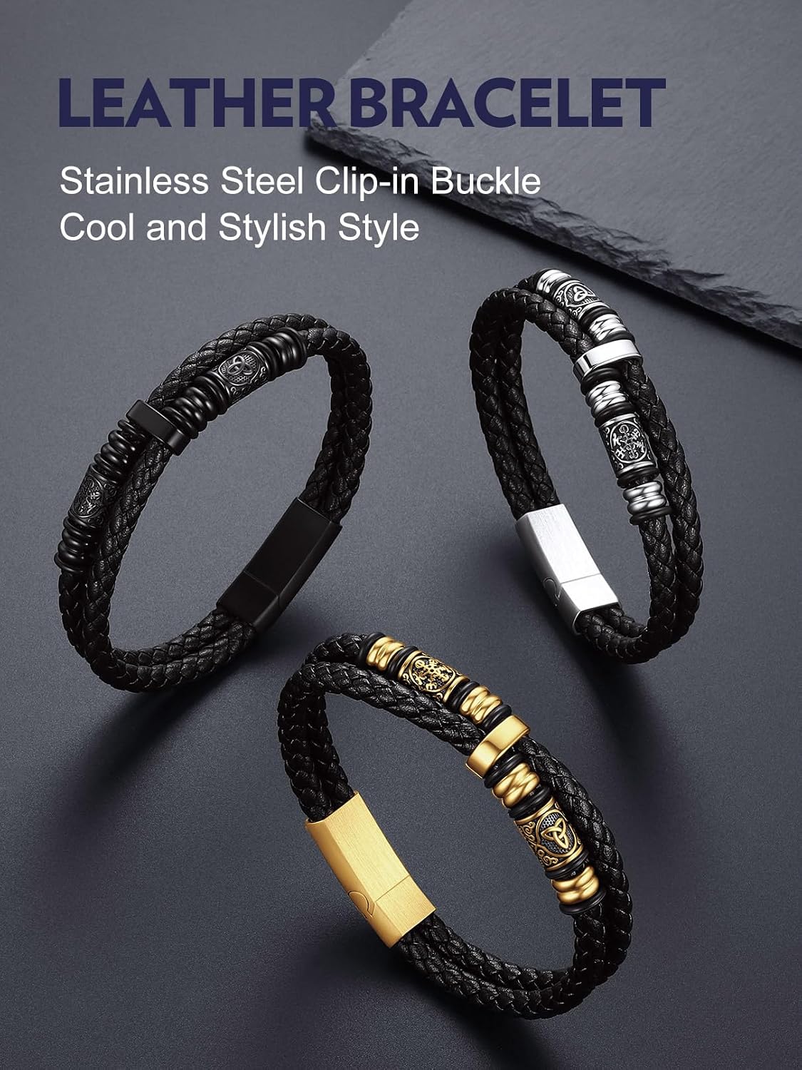 Thumbnail 6 de Bandmax Bracelet Cuir 25 cm