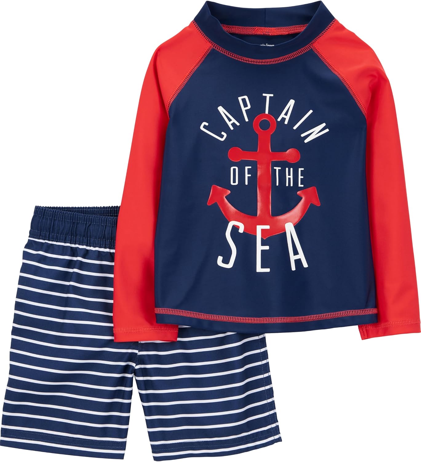 Thumbnail 6 de Simple Joys by Carter’s Baby Boys Swimsuit Trunk and Rashguard Set (Pack of 1)