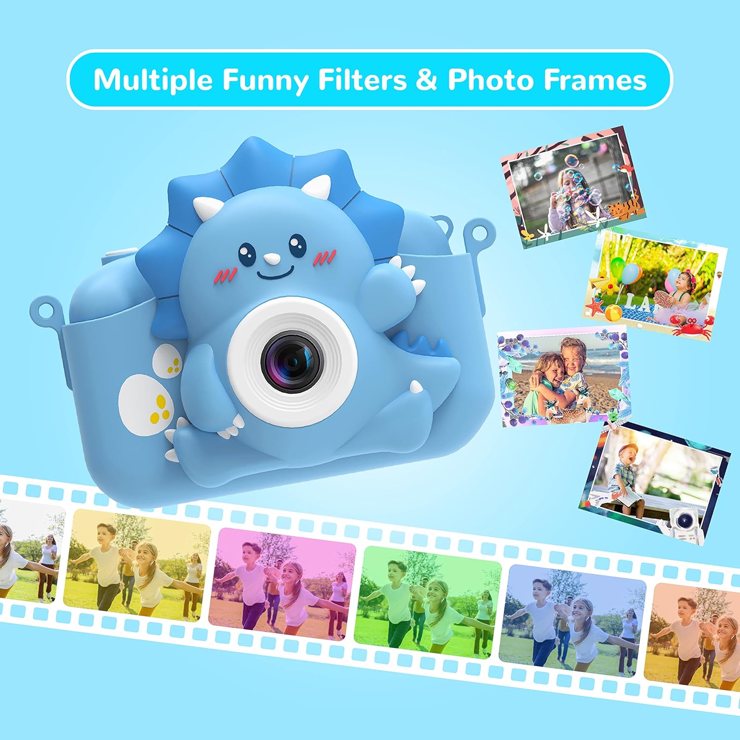 Thumbnail 4 de HiMont Digitalkamera Kinder mit 32GB Karte & 2,0" Display 1080P