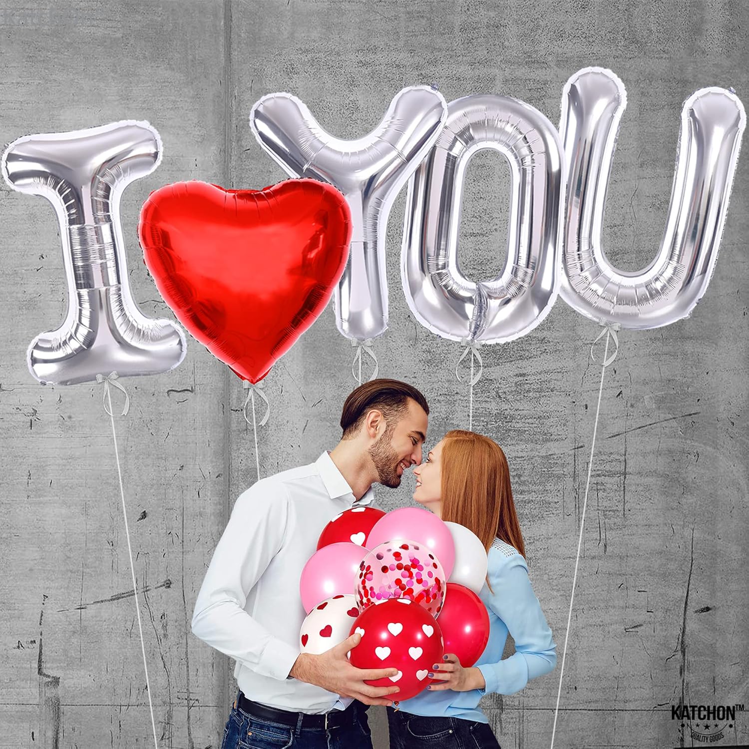 Thumbnail 3 de KatchOn Huge Silver I Love You 40 Inch 🎈
