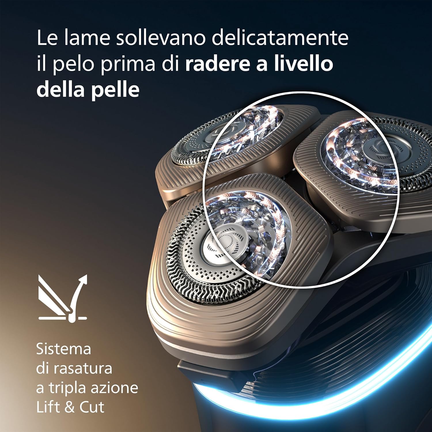 Thumbnail 4 de Philips Shaver i9000 Prestige Ultra XP9405/31: rasatura personalizzata Wet & Dry con tecnologia SkinIQ Pro
