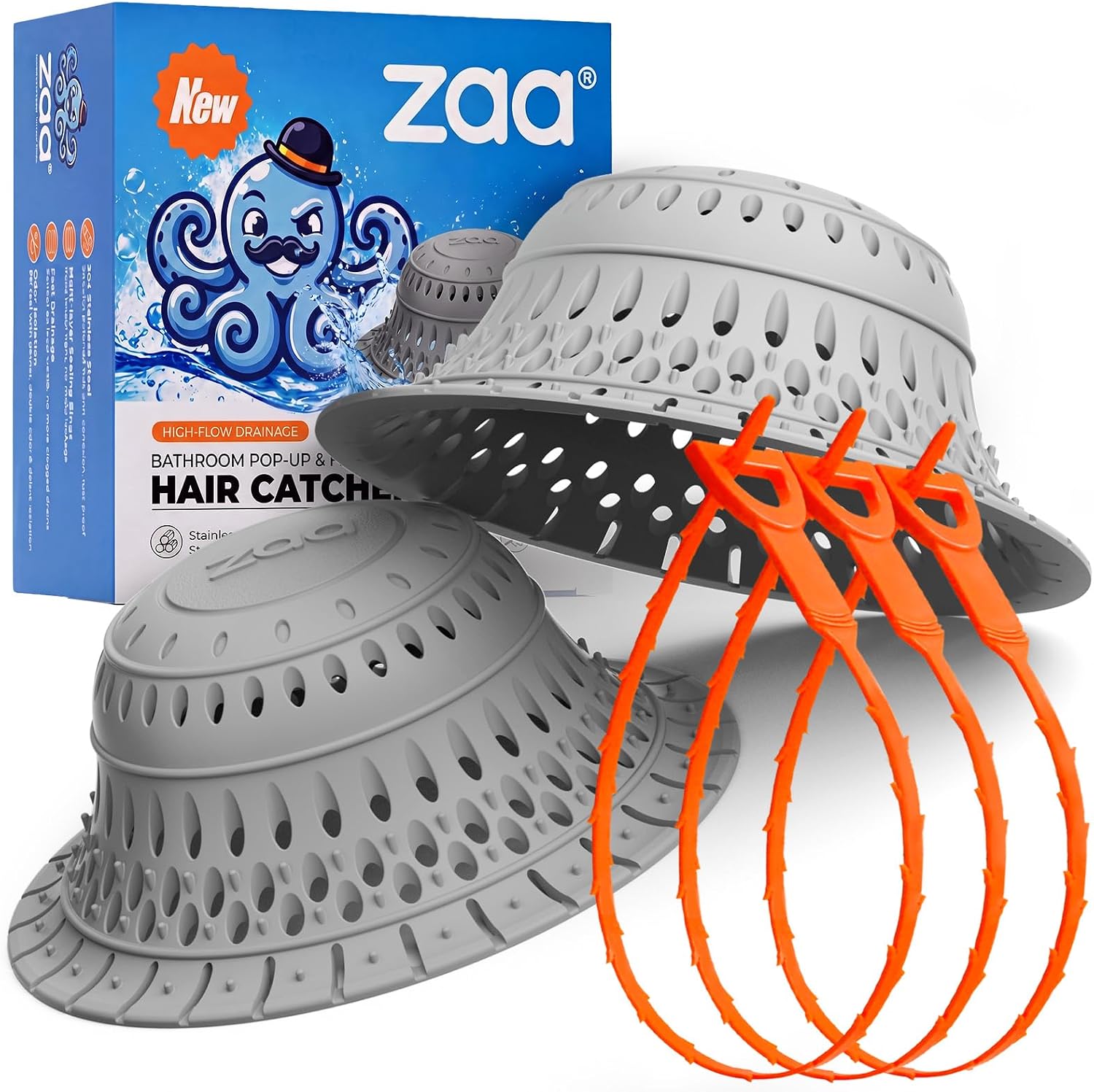 Thumbnail 6 de Zaa Shower Drain Hair Catcher, 4.5-Inch