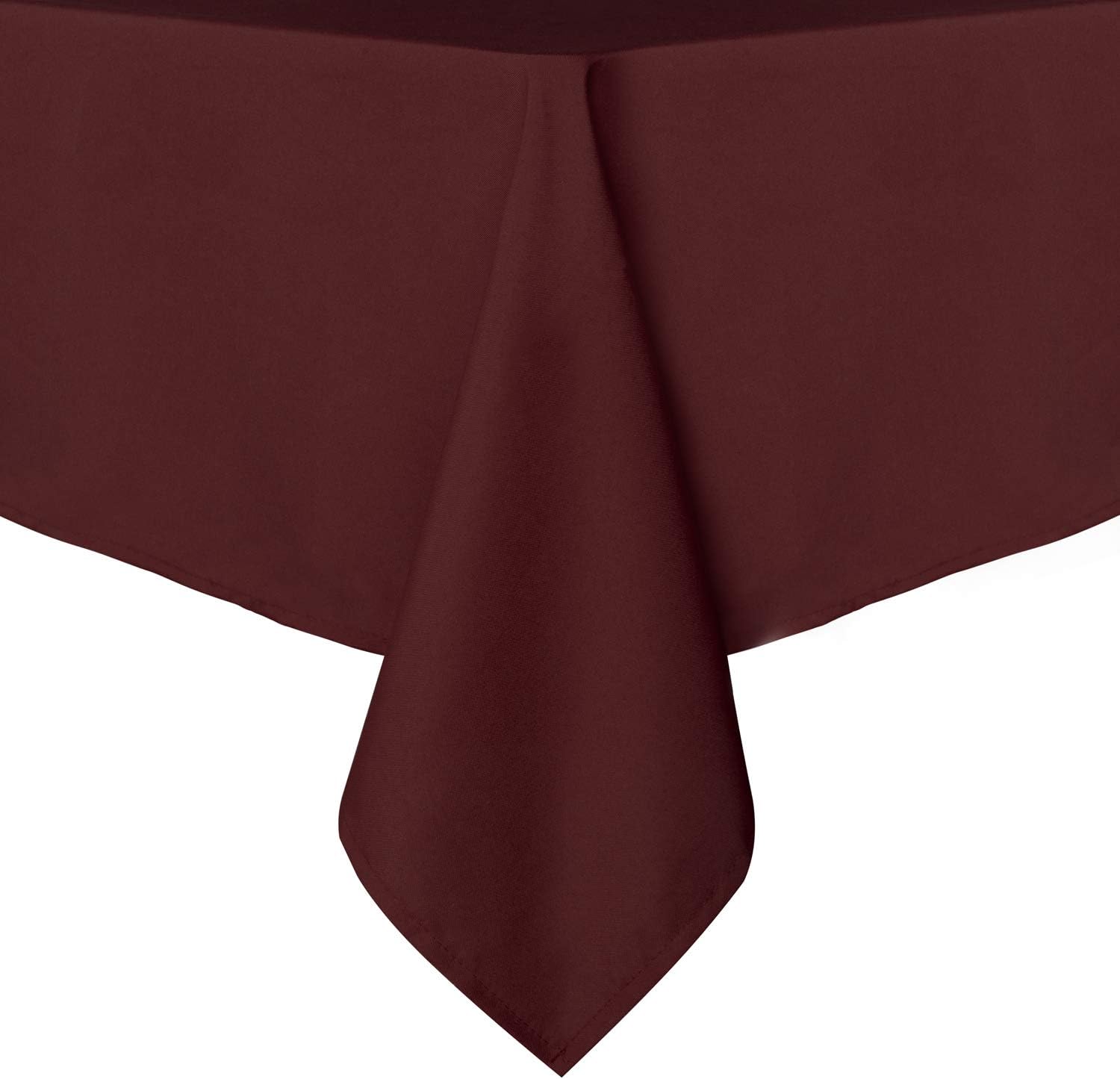 Detalle de sancua 54 x 54-Inch Burgundy Square Tablecloth, Washable Polyester