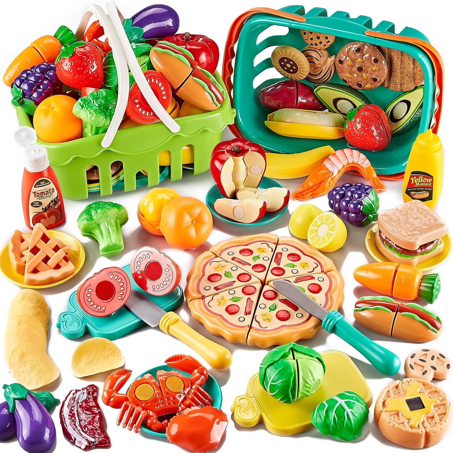 85Pc Pretend Play Food Set for Kids 🍽
