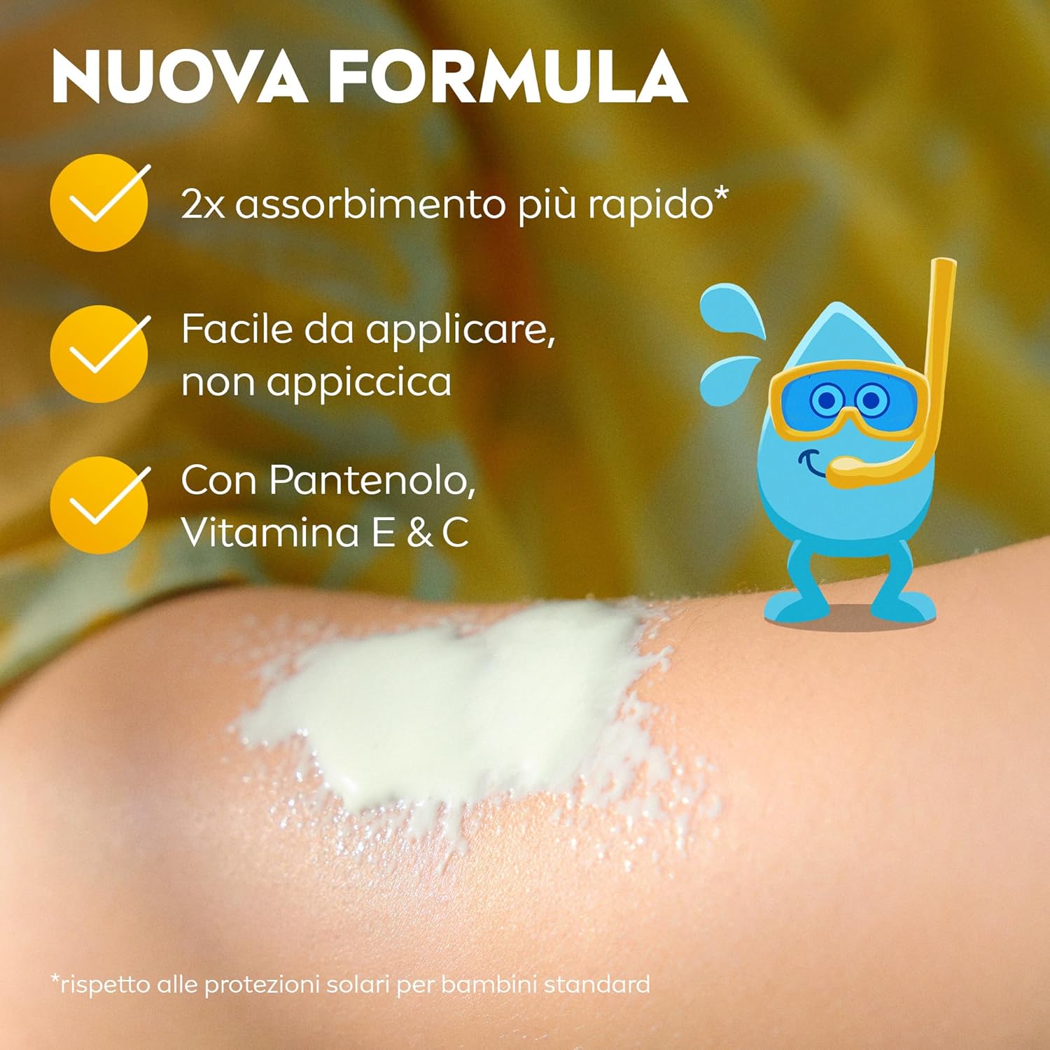 Detalle 2 de NIVEA SUN Kids Maxi Spray Protect & Care SPF 50+ 270 ml: protezione solare affidabile per bambini dalla pelle sensibile