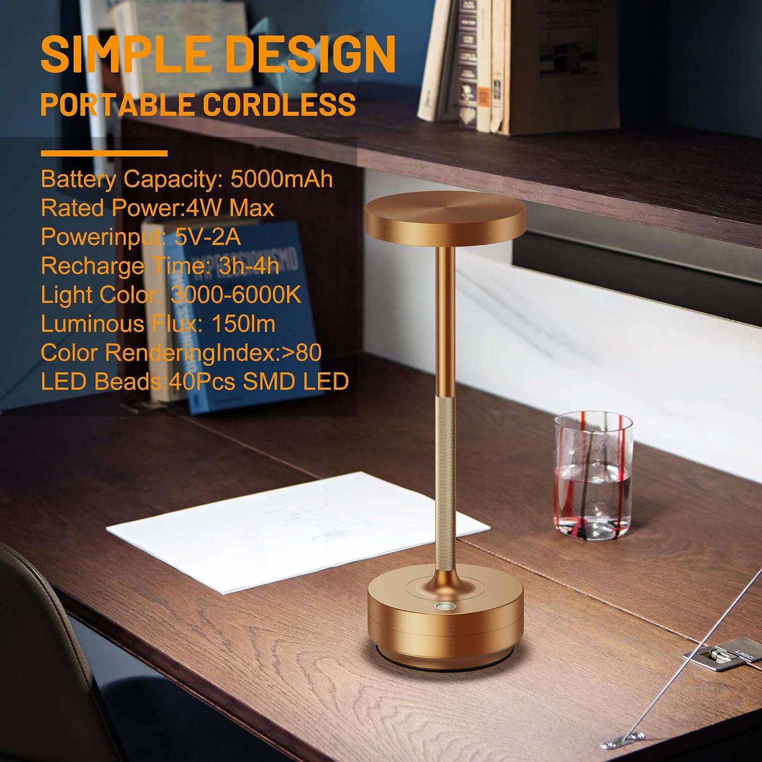 Thumbnail 6 de Cordless LED Table Lamp 5000mAh