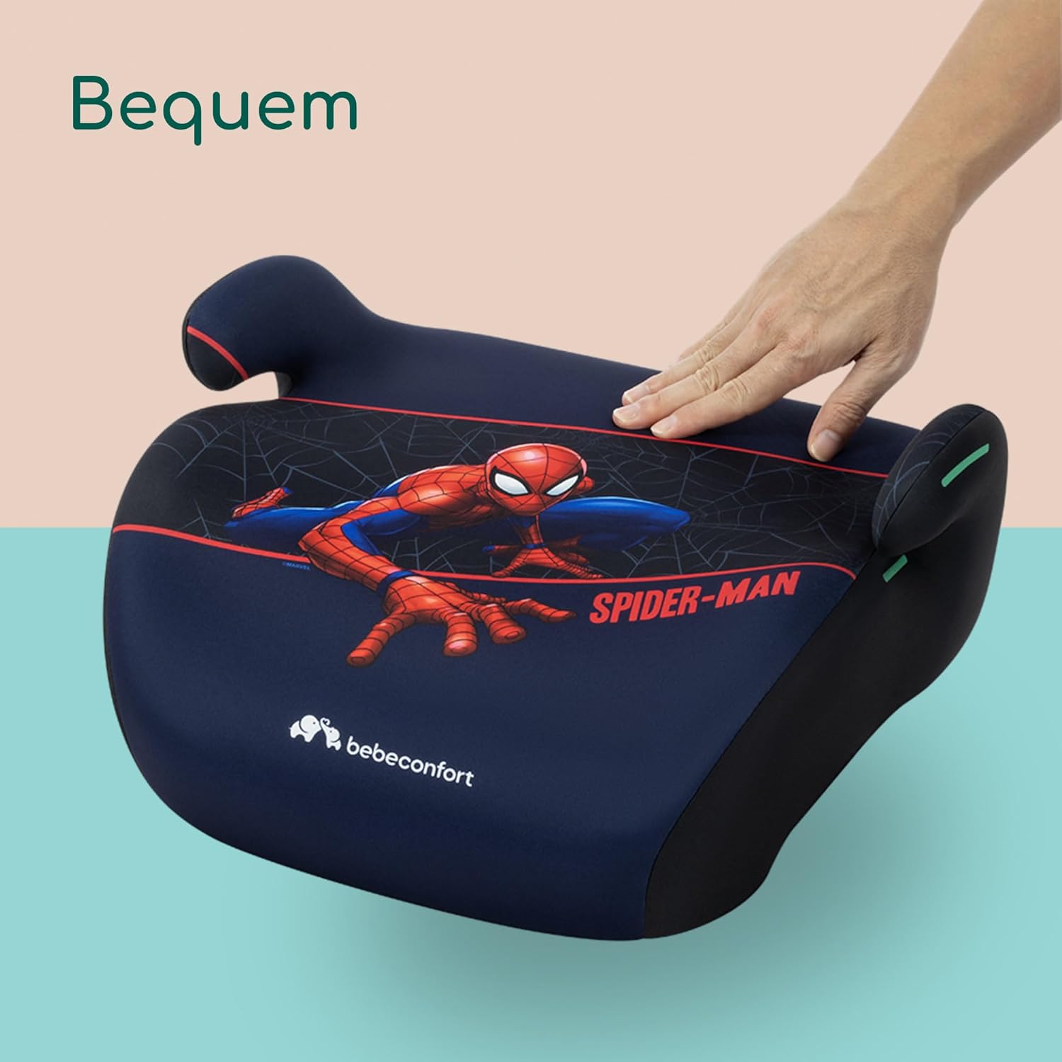 Detalle de Bebeconfort Marvel Manga i-Safe Kindersitzerhöhung – Spider-Man-Design, 6–12 Jahre, 128–150 cm