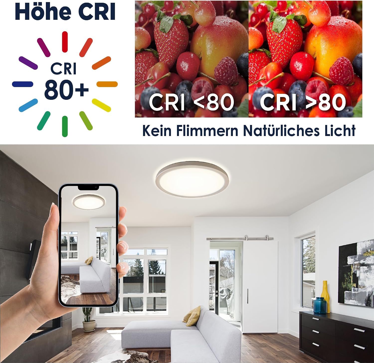 Detalle 1 de BestLuz LED Deckenleuchte 18 W 3.600 lm