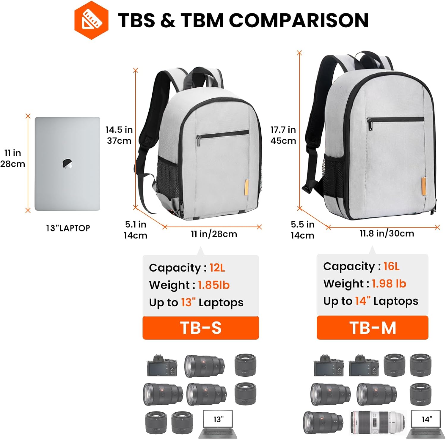 Thumbnail 6 de TARION Camera Backpack Bag DSLR