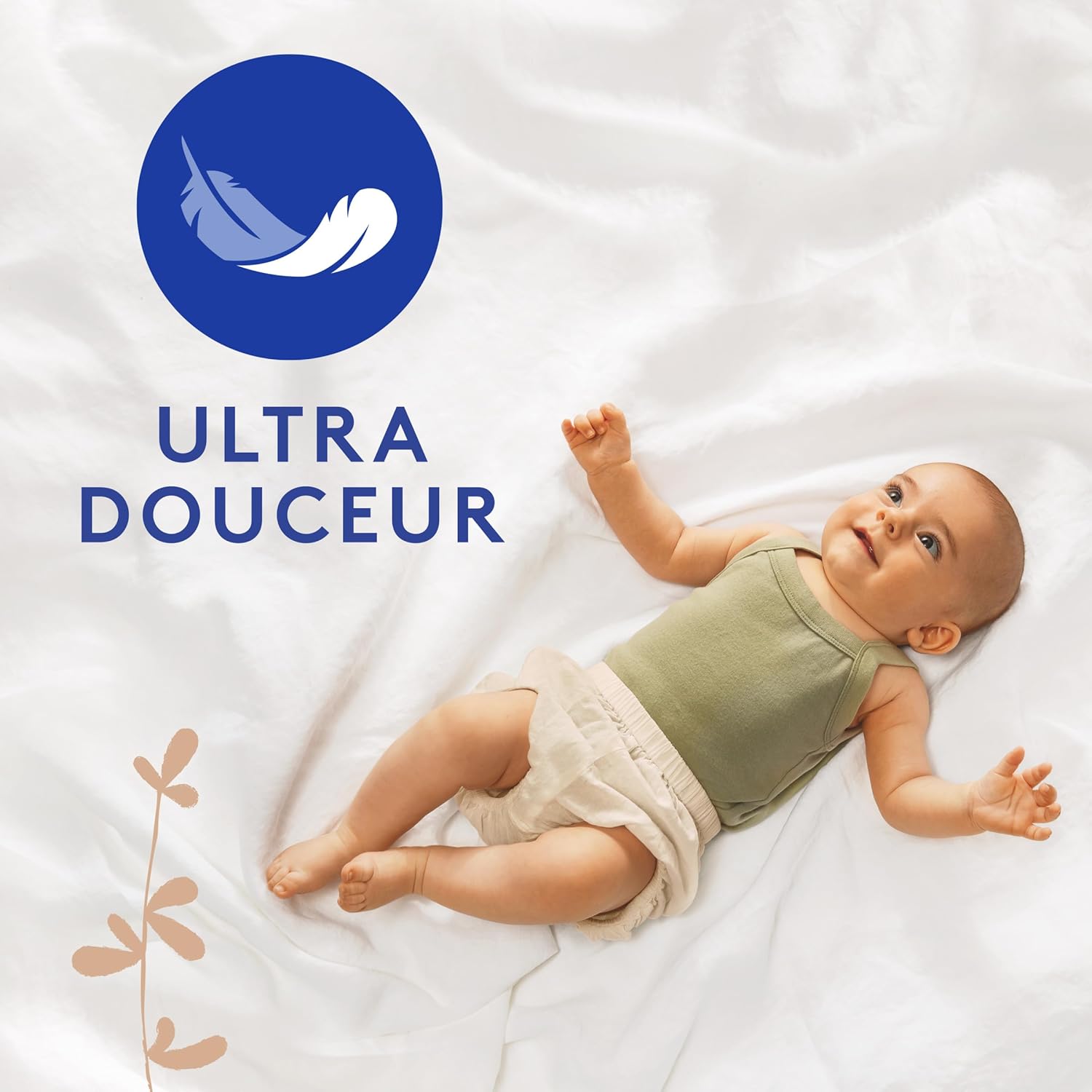 Detalle de Lotus Baby Douceur & Confort – Couches Taille 6 (16-26 kg) Pack 1 mois – 128 couches