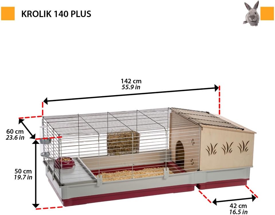Detalle 2 de FERPLAST Krolik 140 Plus Meerschweinchenkäfig 🐰