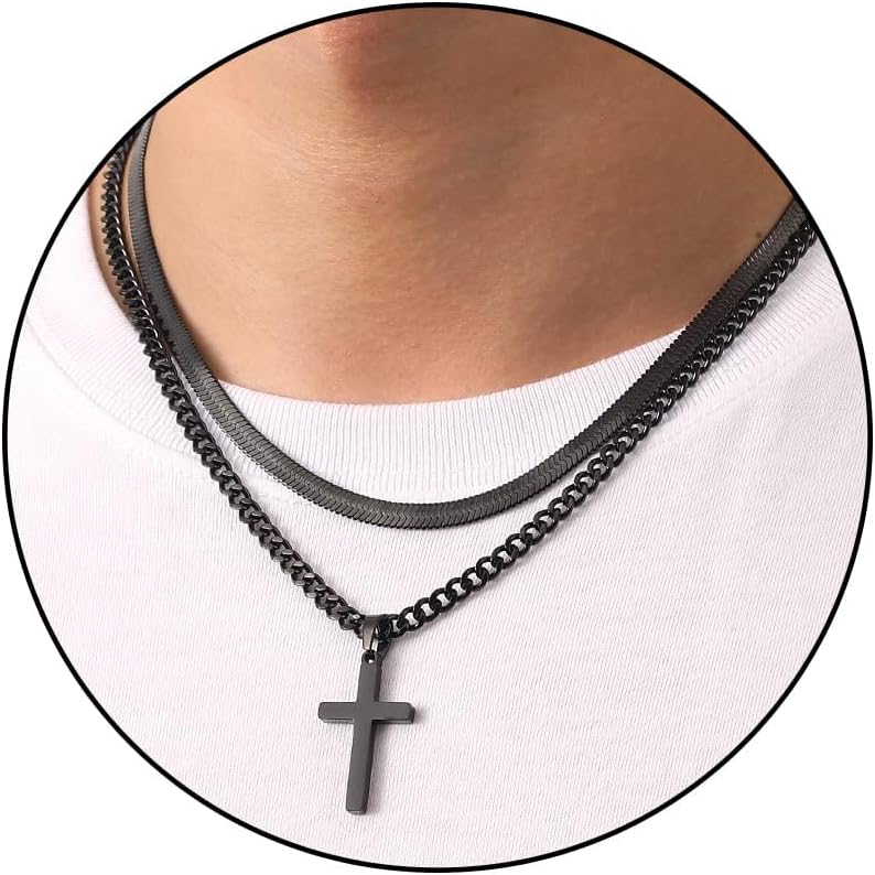 Thumbnail 5 de Esmoly Collar Cruz Hombre 316L 18