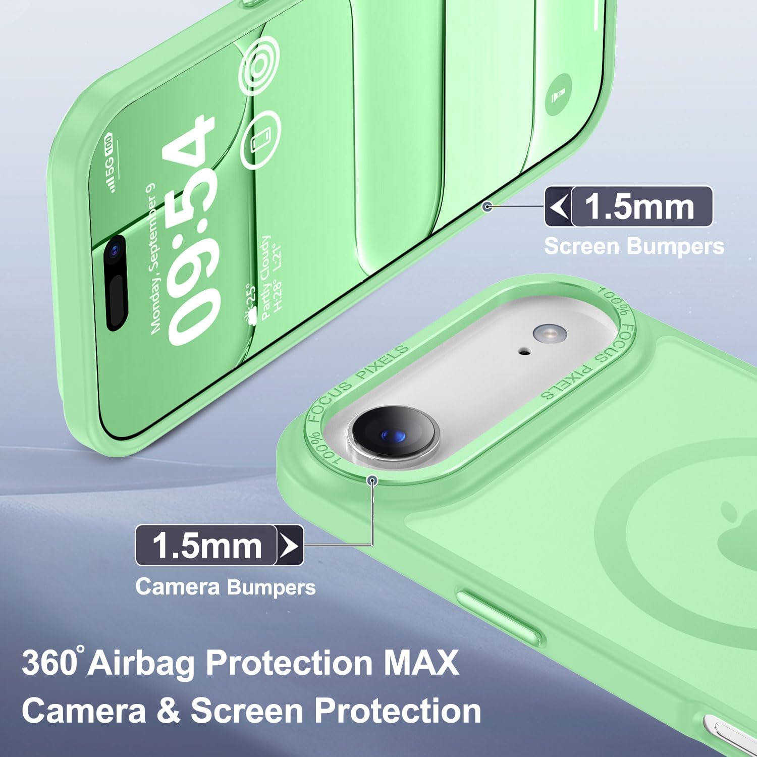 Thumbnail 5 de Newfuture iPhone 16 Pro Max magnetic slim case 13ft drop protection