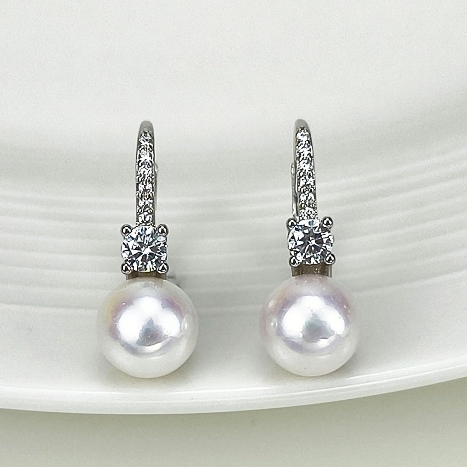 Thumbnail 6 de BAMIKI Pearl Drop Earrings 8mm Pearls