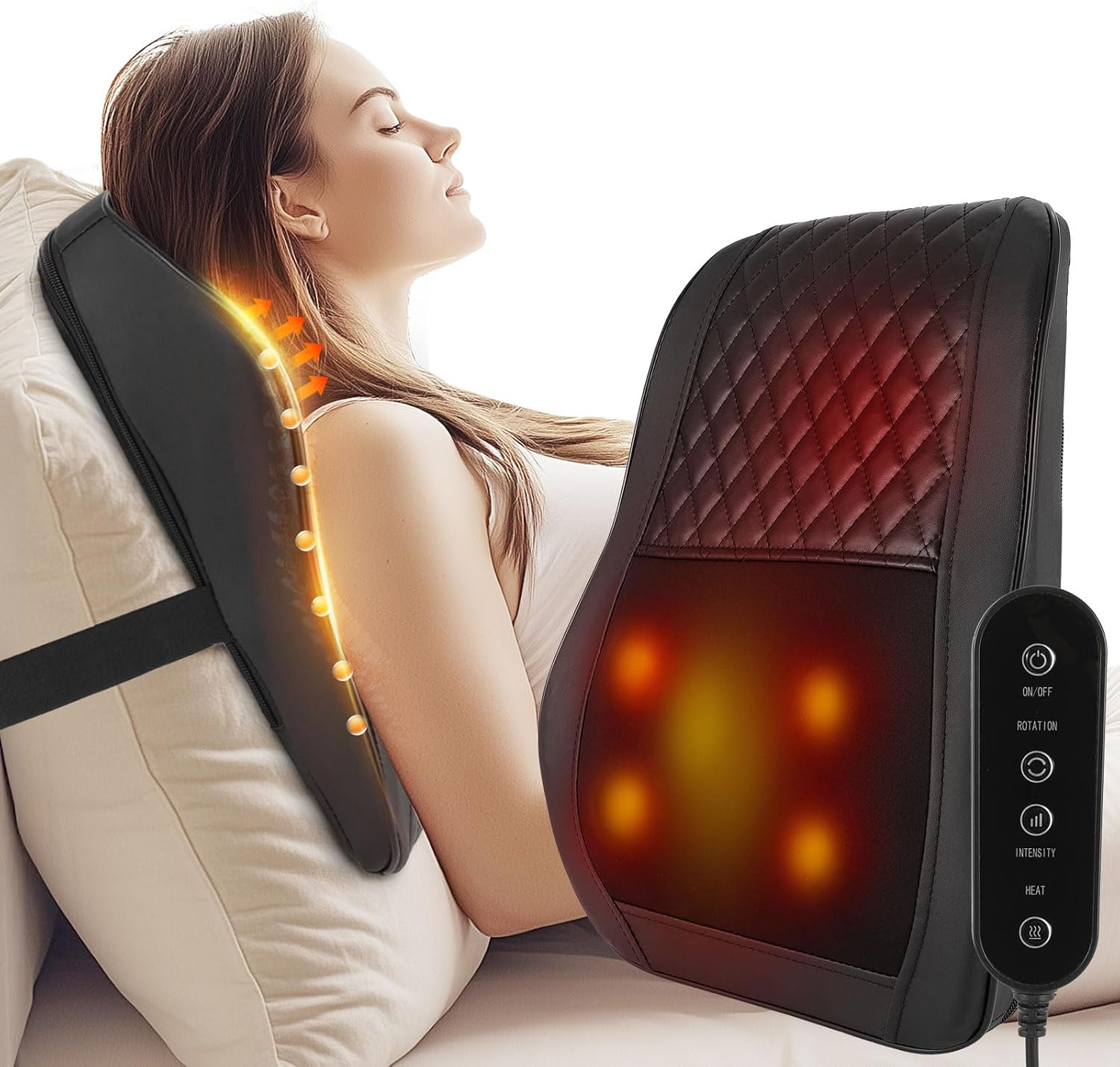 Detalle de Cordless Shiatsu Back and Neck Massager with Heat