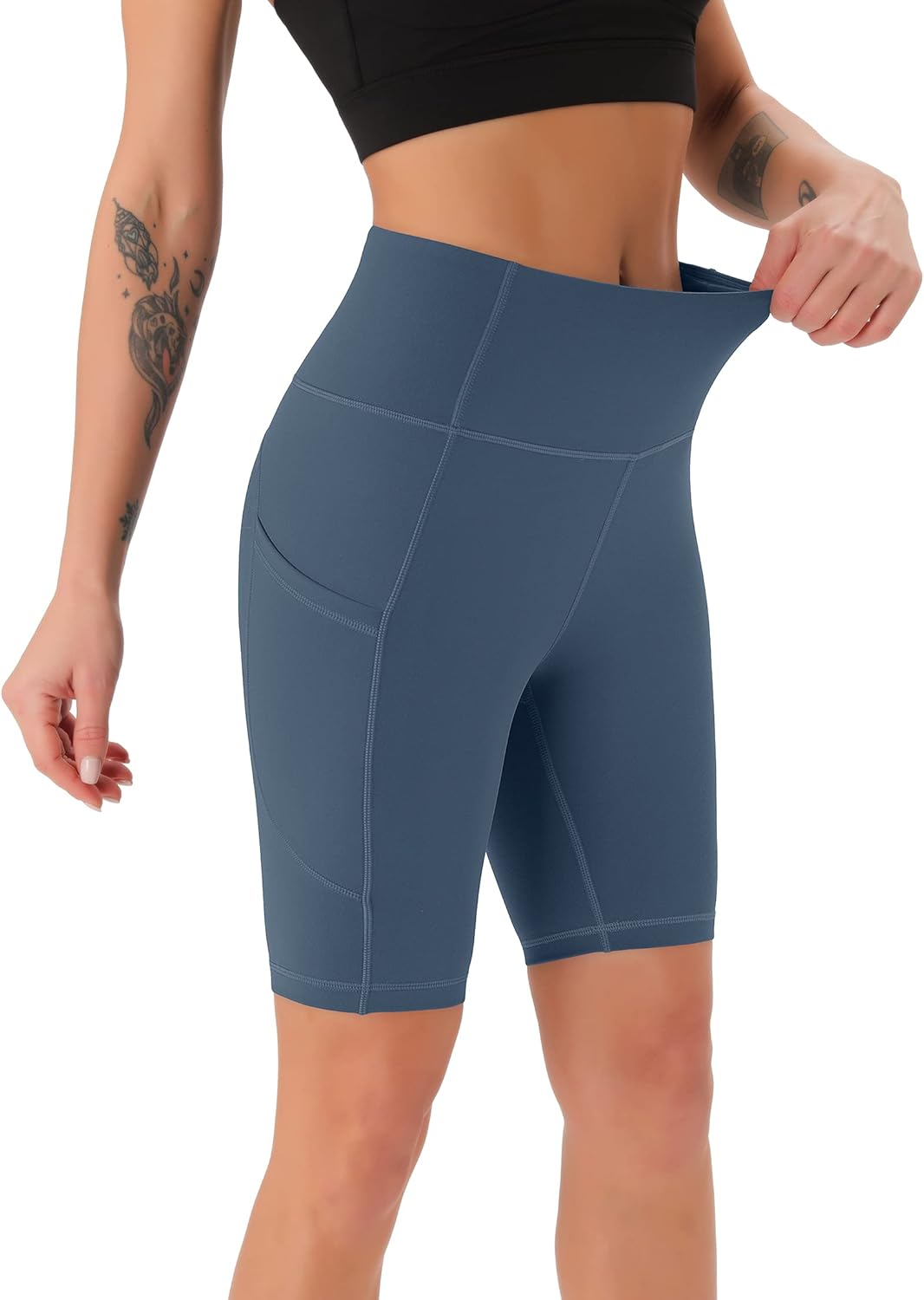 Thumbnail 3 de Persit Damen Kurze Leggings (blickdicht) Radlerhose mit Taschen
