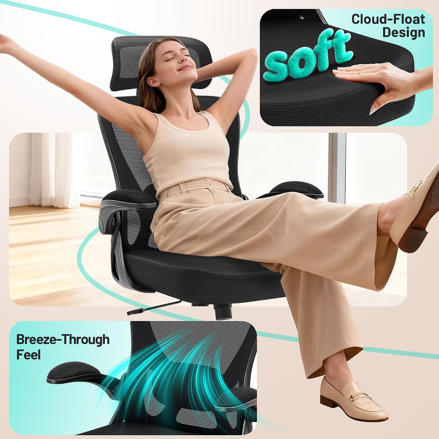Thumbnail 6 de AreShark Office Chair Ergonomic 300 lb capacity