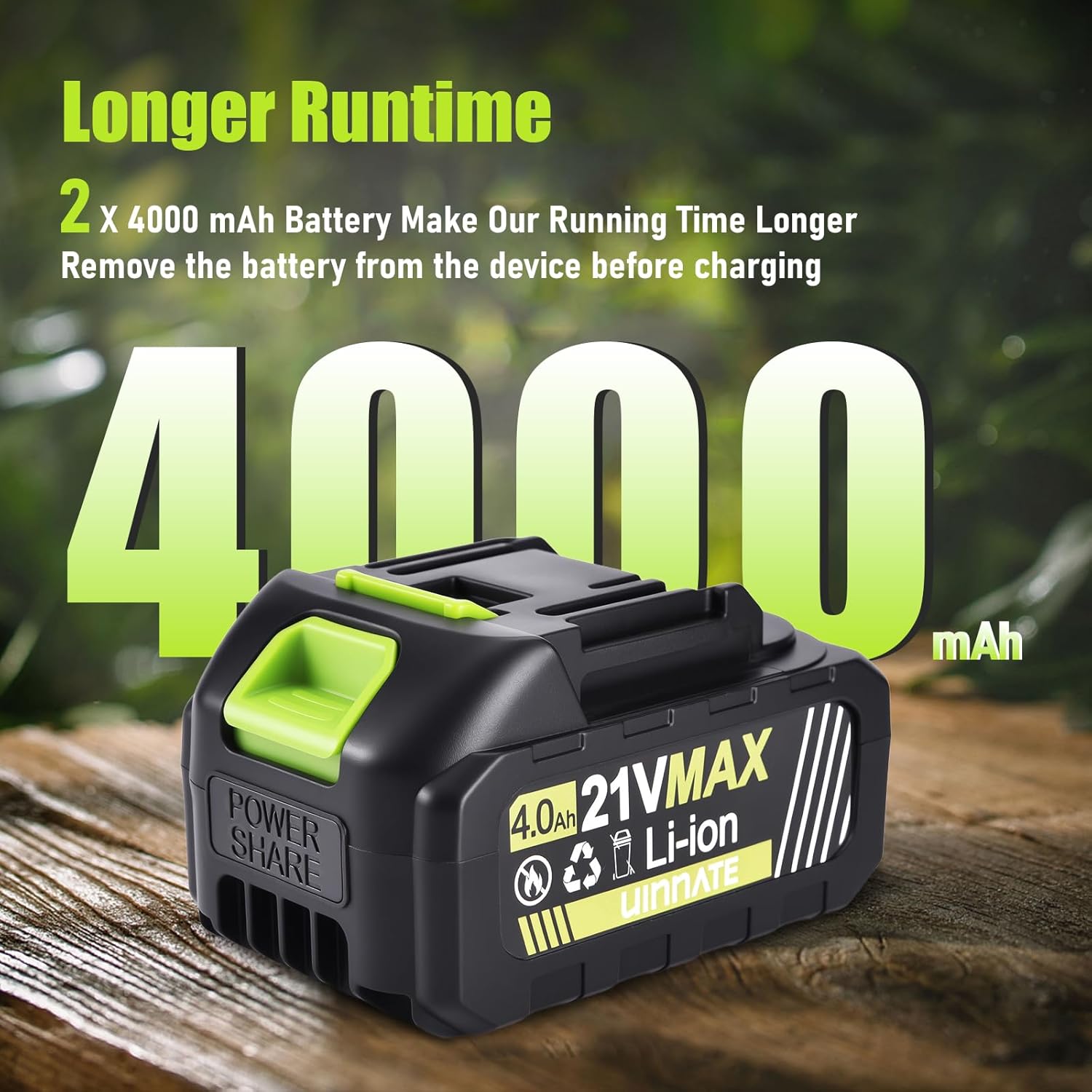 Thumbnail 6 de Uinnate Leaf Blower 21V 4000mAh Lightweight
