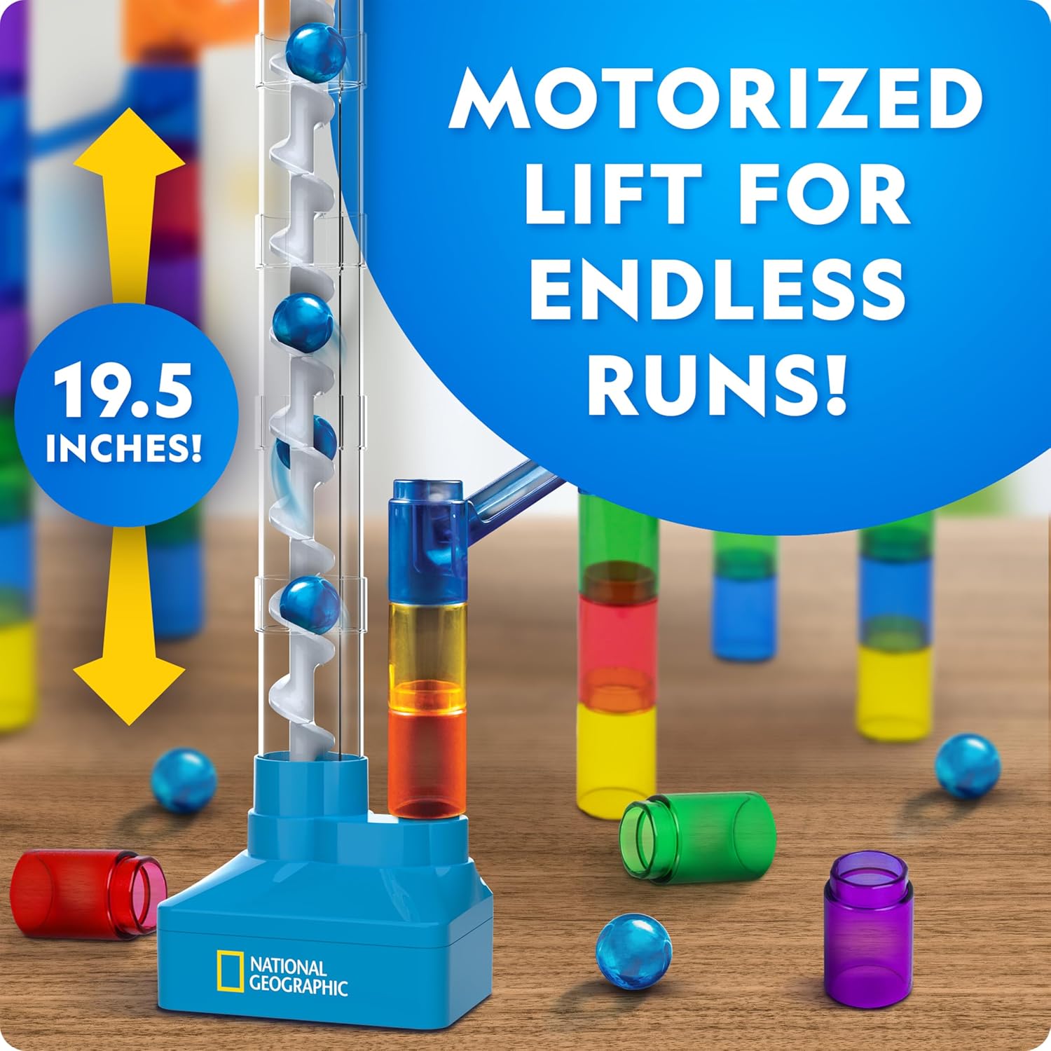 Thumbnail 1 de National Geographic Marble Run with Motorized Elevator: A Thorough Look