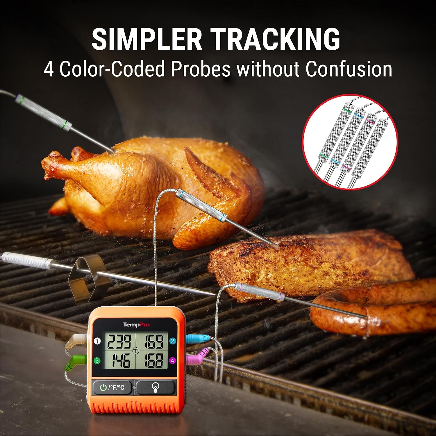 Detalle 2 de TempPro wireless meat thermometer TempSync 1000FT