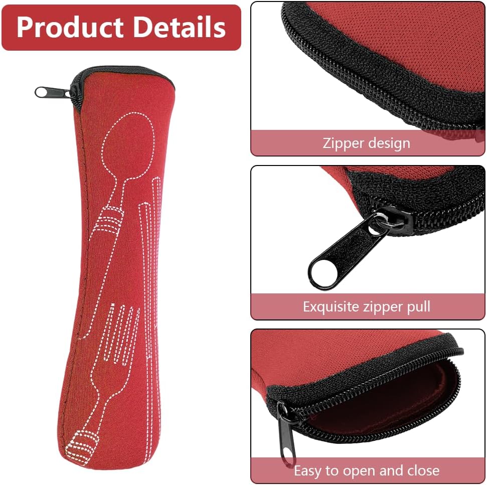 Thumbnail 2 de Vicloon Sac à Couverts 4 Pièces – Boîte portable avec éclair, idéale pour le camping et les déjeuners