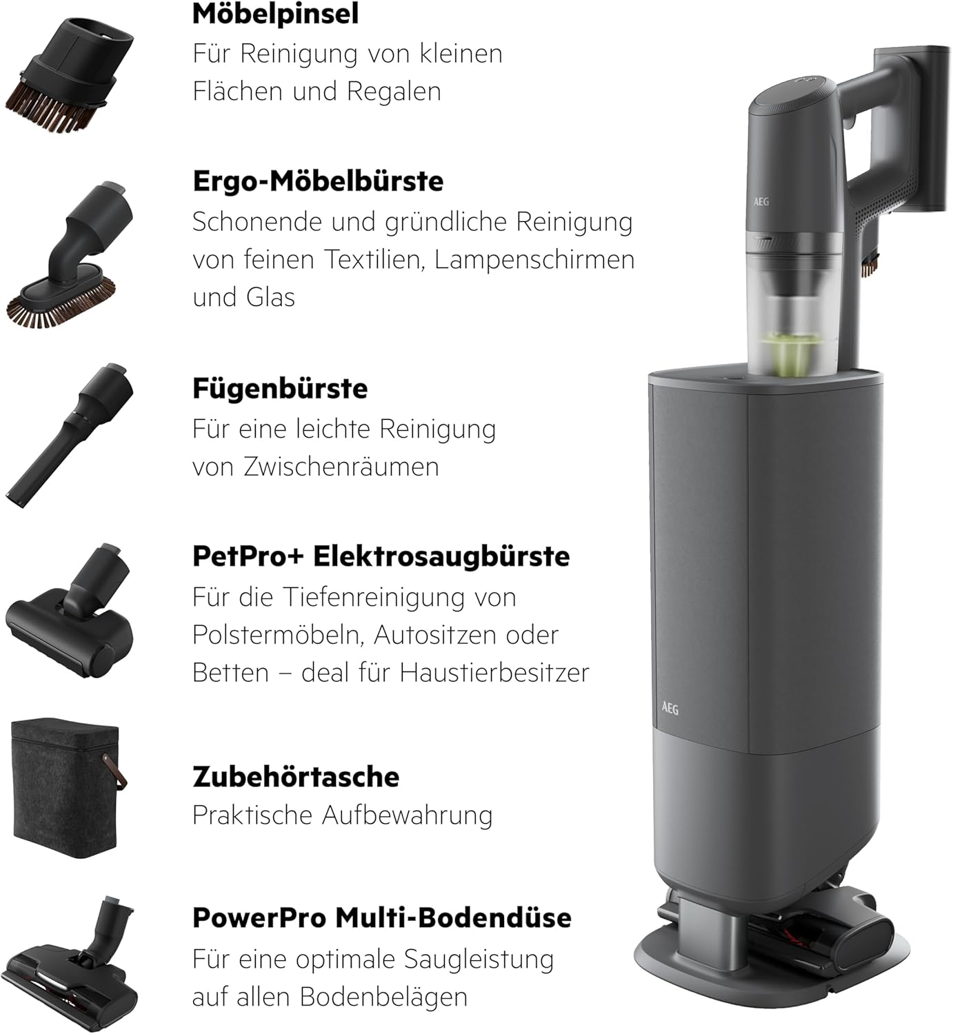 Detalle 2 de AEG Ultimate 8000 Akku-Staubsauger 25,2 V