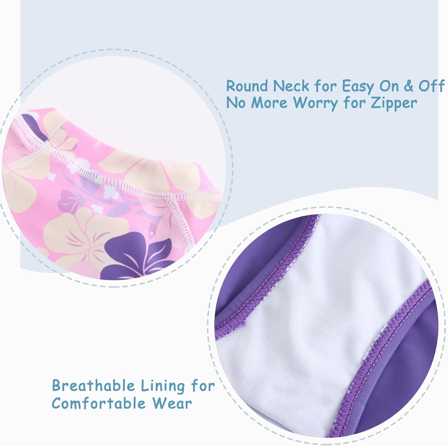 Thumbnail 4 de Girls Swimming Costume 3 Piece Rash Guard Set 5–16 Years