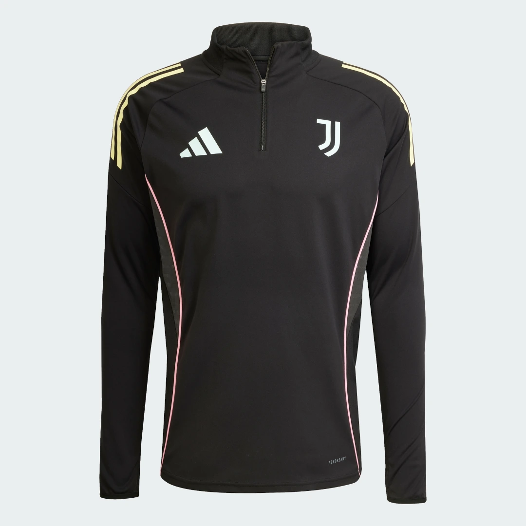 Detalle 2 de Sudadera entrenamiento Juventus Tiro 25 Competition de Adidas — entreno con estilo negro