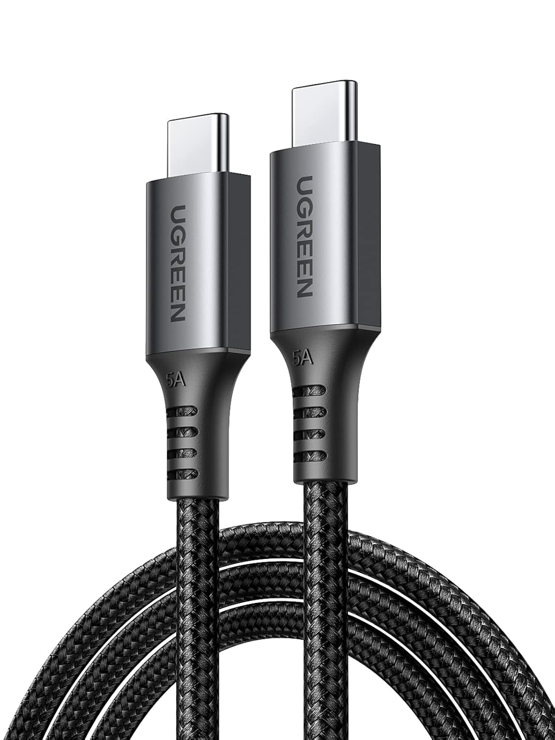 Detalle de UGREEN 90818 USB-C to USB-C Cable, 100W, 2m, Nylon