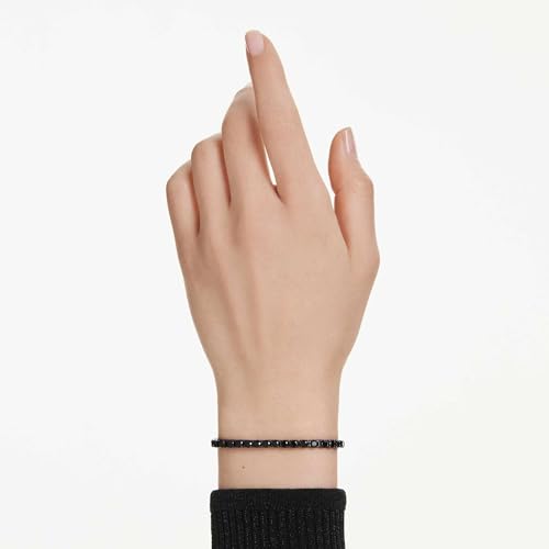 Thumbnail 5 de Swarovski Pulsera Tennis Matrix pulsera Negra talla redonda