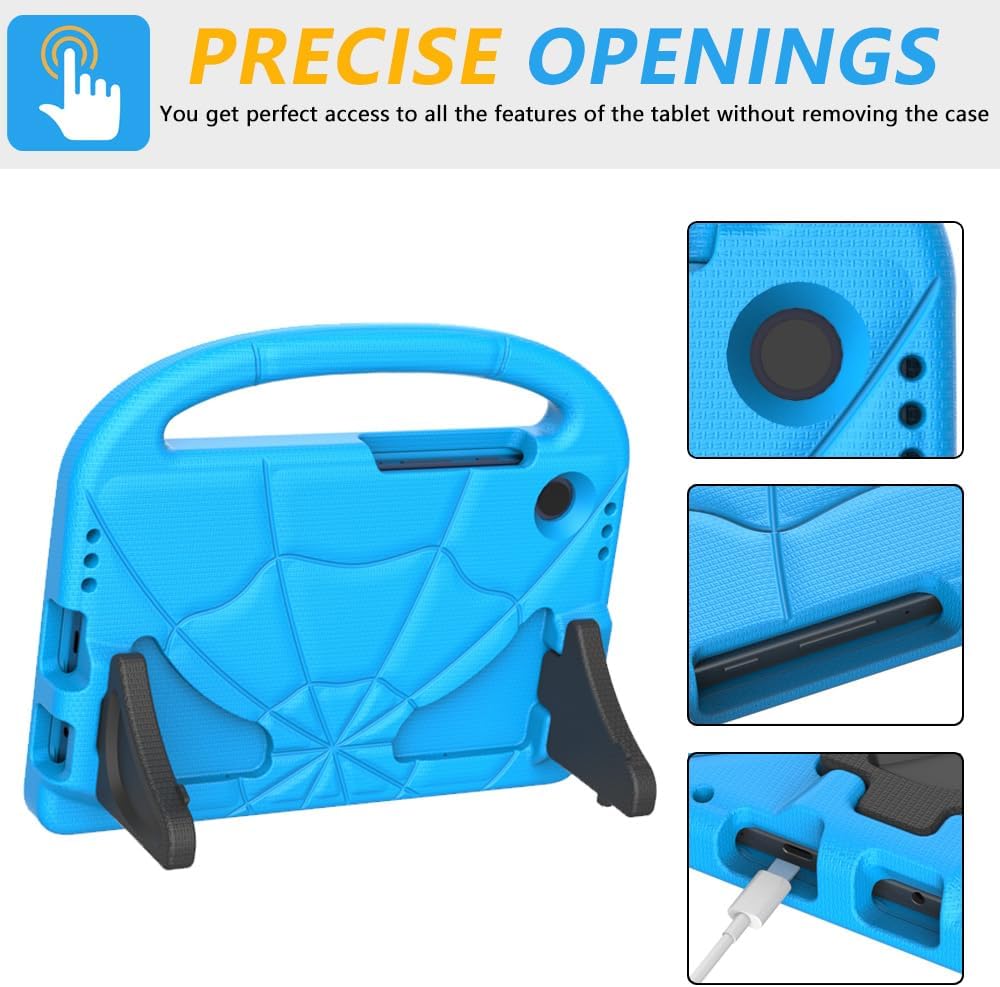 Thumbnail 6 de Kids Case for Samsung Galaxy Tab A11 8.7in / A9 8.7in with Screen Protector, Handle & Stand (Blue) by Mansiruyi