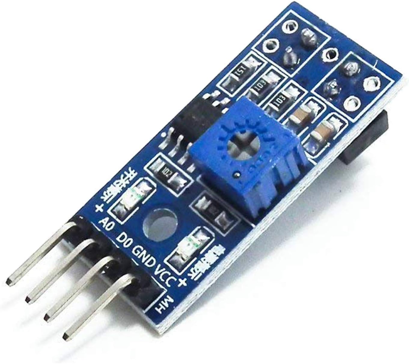 Thumbnail 5 de AZDelivery 3× TCRT5000 IR infrarouge suiveur de lignes, compatible Arduino et Raspberry Pi (avec e-book)