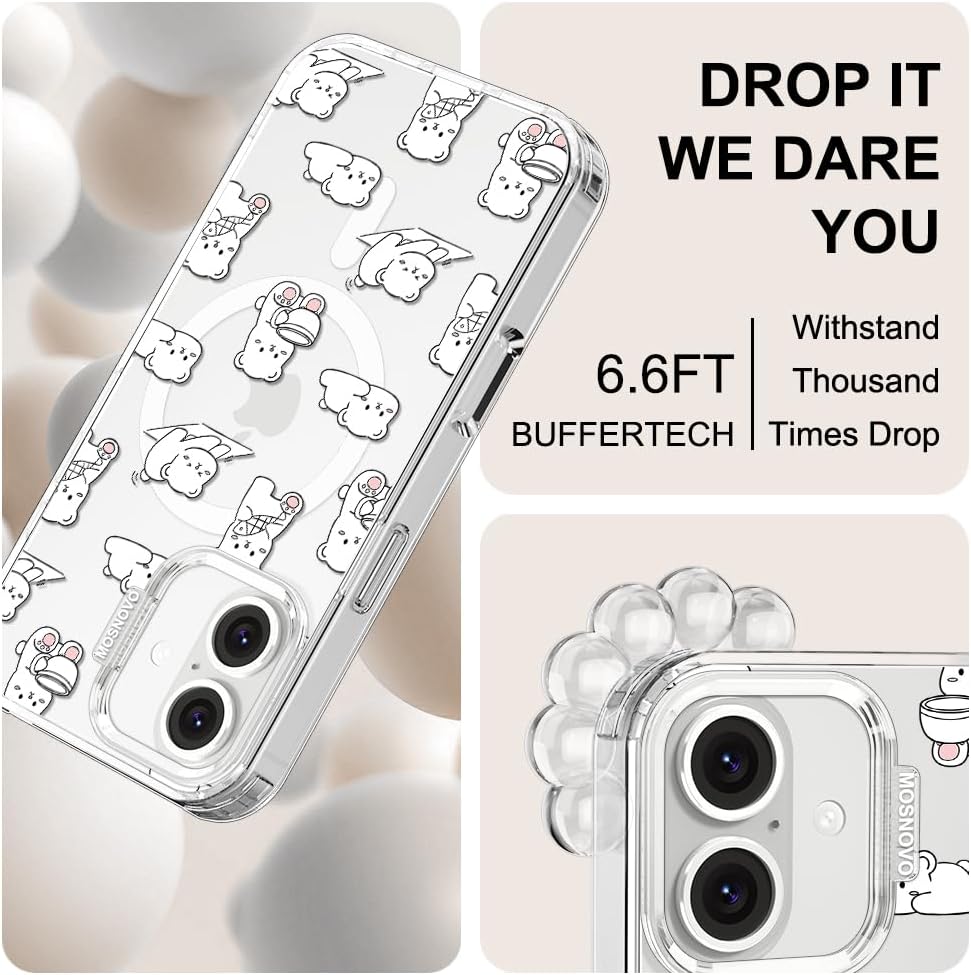 Thumbnail 4 de MOSNOVO iPhone 16 Plus Case with MagSafe | Cozy Bear Days Design