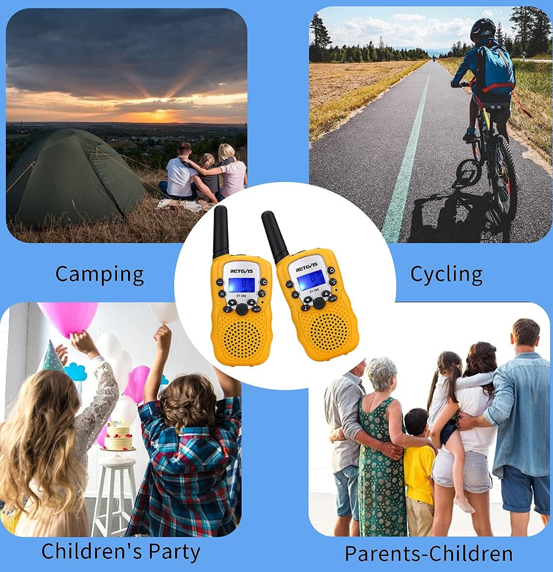 Thumbnail 4 de Retevis RT388 Walkie Talkie bambini 1 paio