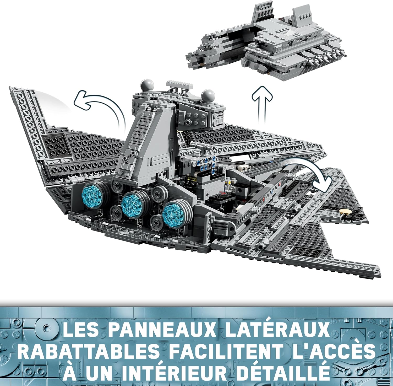 Thumbnail 4 de LEGO Star Wars 75394 Destroyer Stellaire de Classe Impérial – Jeu de Construction avec Vaisseau Spatial