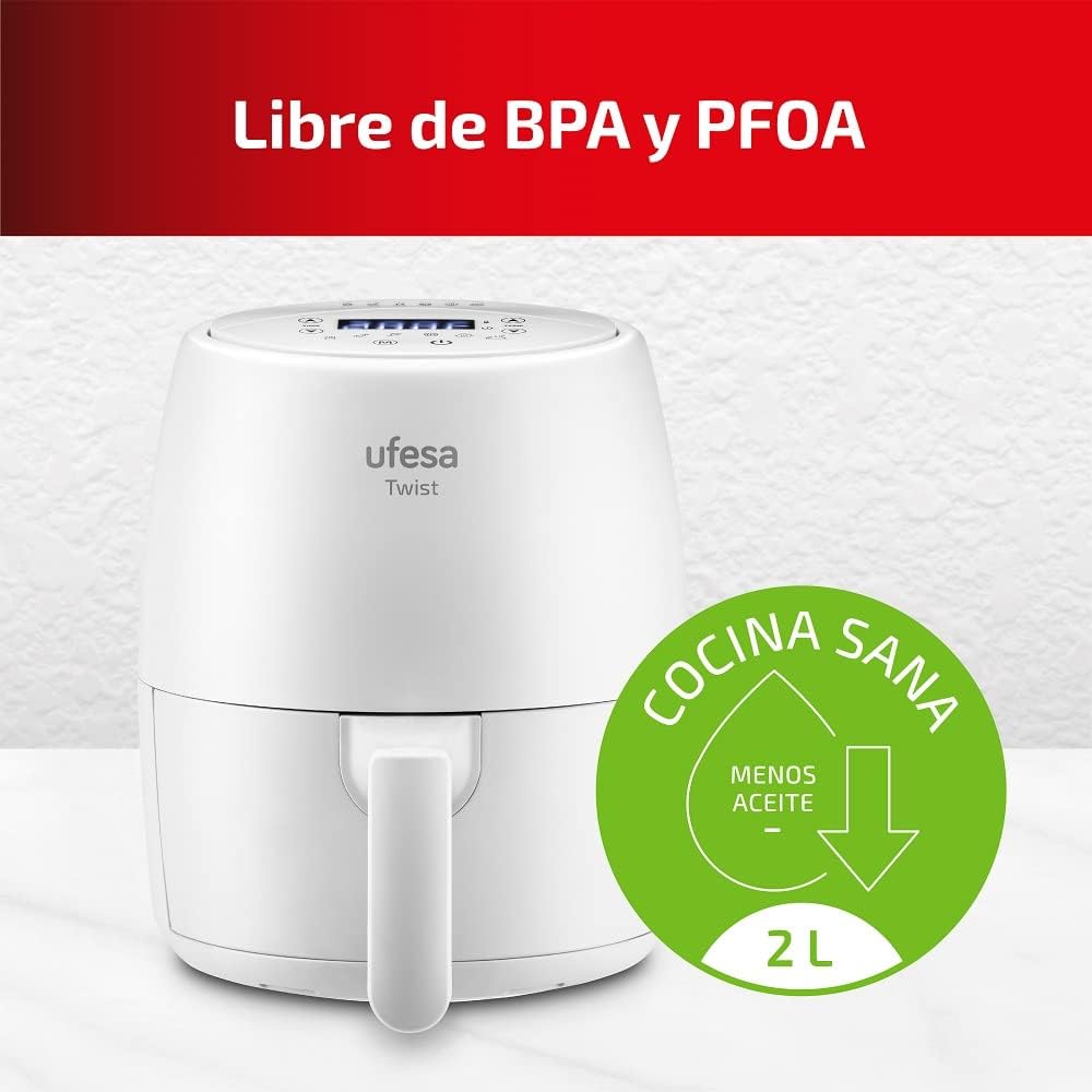 Detalle 2 de Ufesa Twist Freidora de Aire 2L