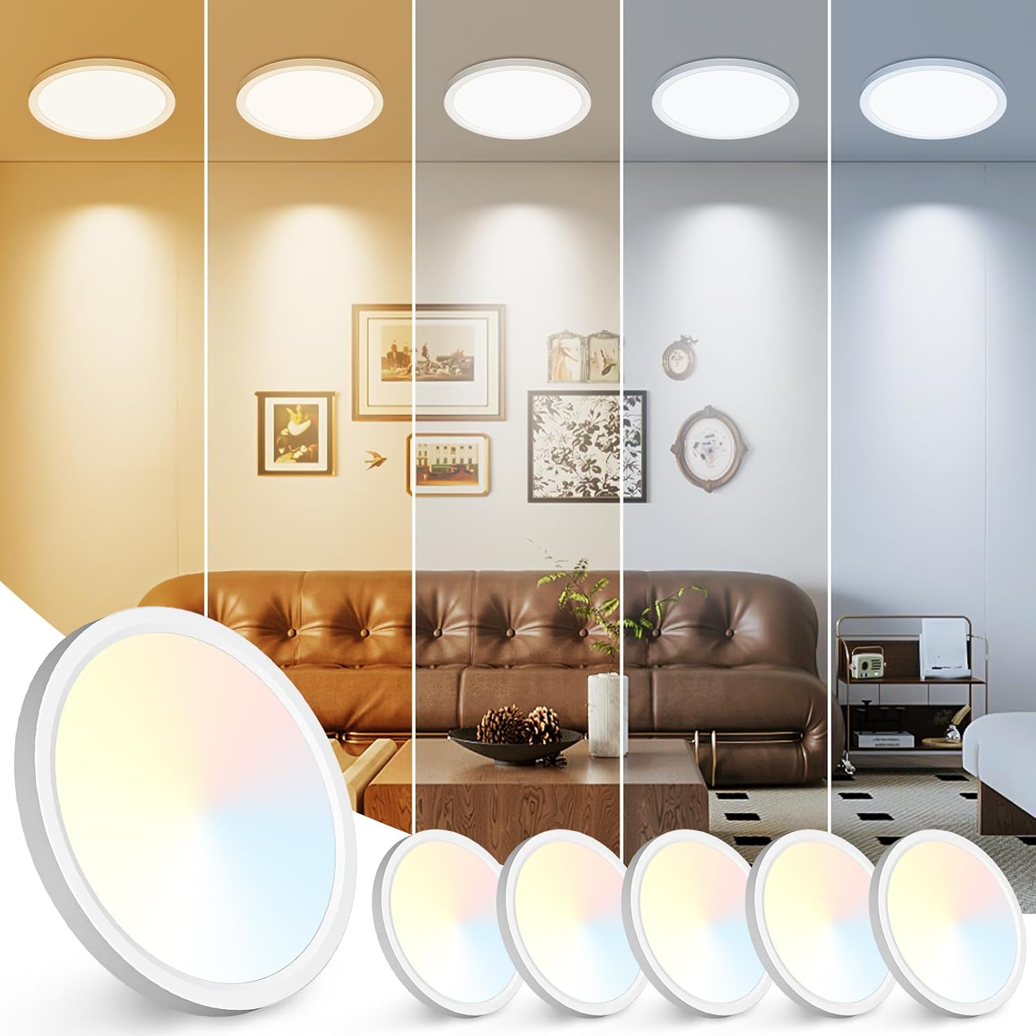 Detalle de Peasur LED ceiling light 7-inch