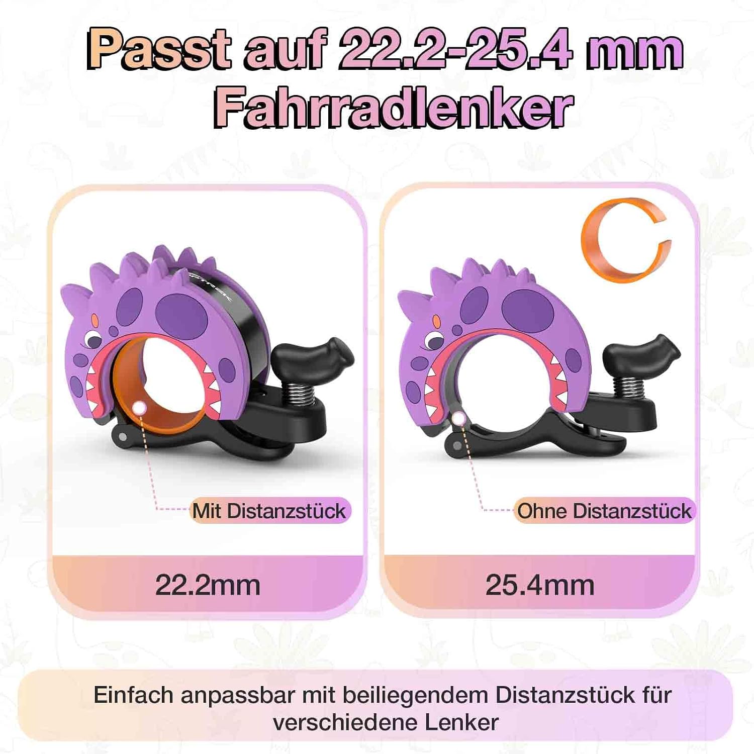 Detalle de toptrek Kinder-Fahrradklingel 2025, 100 dB