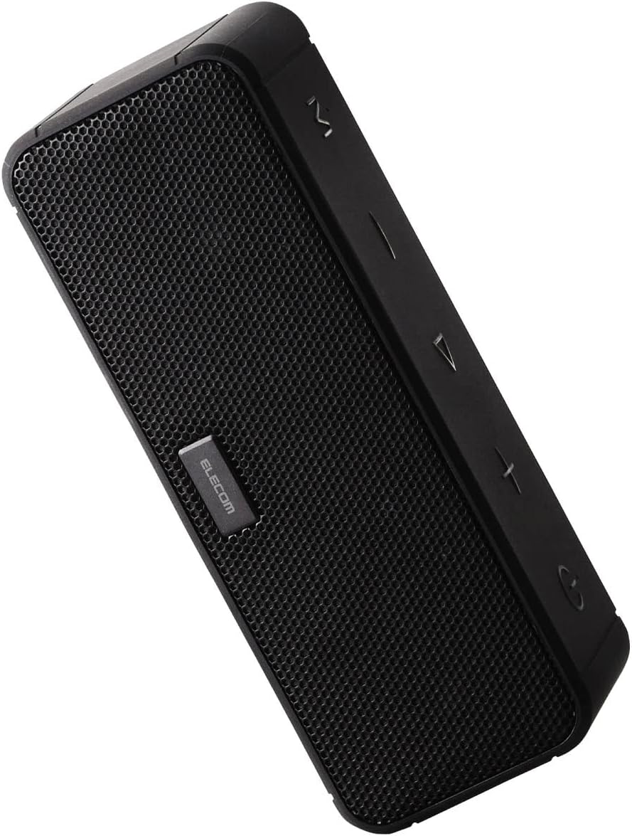 Detalle de エレコム LBT-SPP02BK 防水ポータブルスピーカー IP67・15W・最大18時間再生