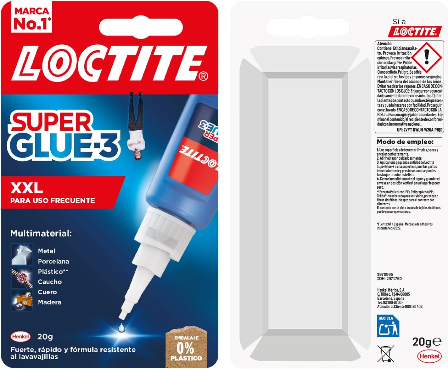 Detalle 2 de Loctite Super Glue-3 XXL adhesivo