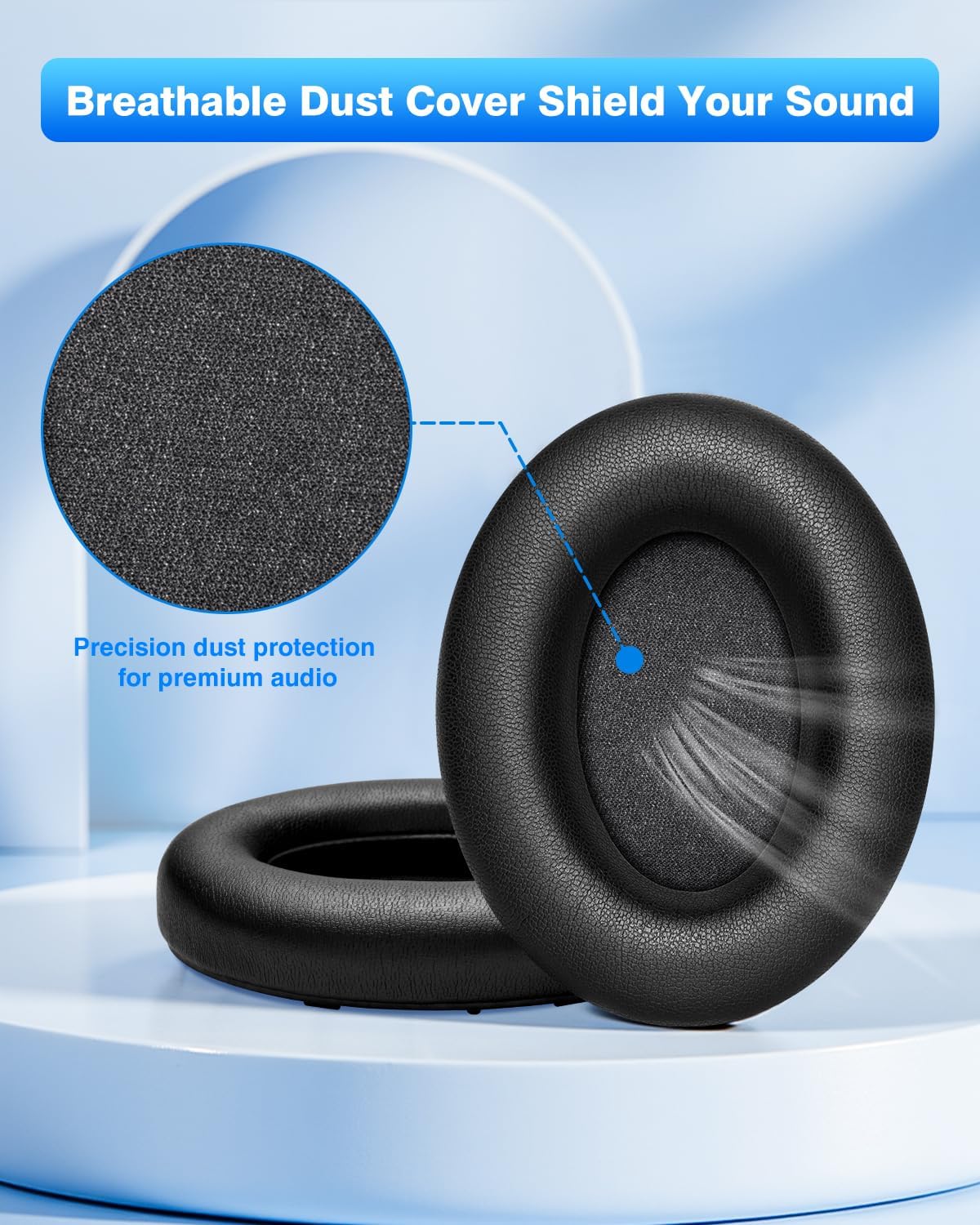 Thumbnail 4 de Link Dream coussinets pour Sony WH-1000XM3 (WH1000XM3) – mousse à mémoire de forme et isolation phonique, noir