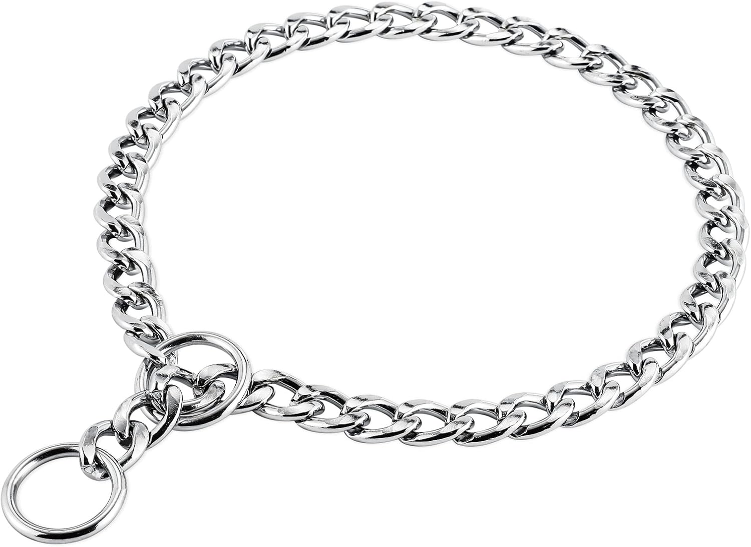 Thumbnail 6 de PETTOM Dog Chain Collar Stainless Steel – Rust-Proof, Seamlessly Welded and Hair-Friendly for Training and Walking (M, 55cm)