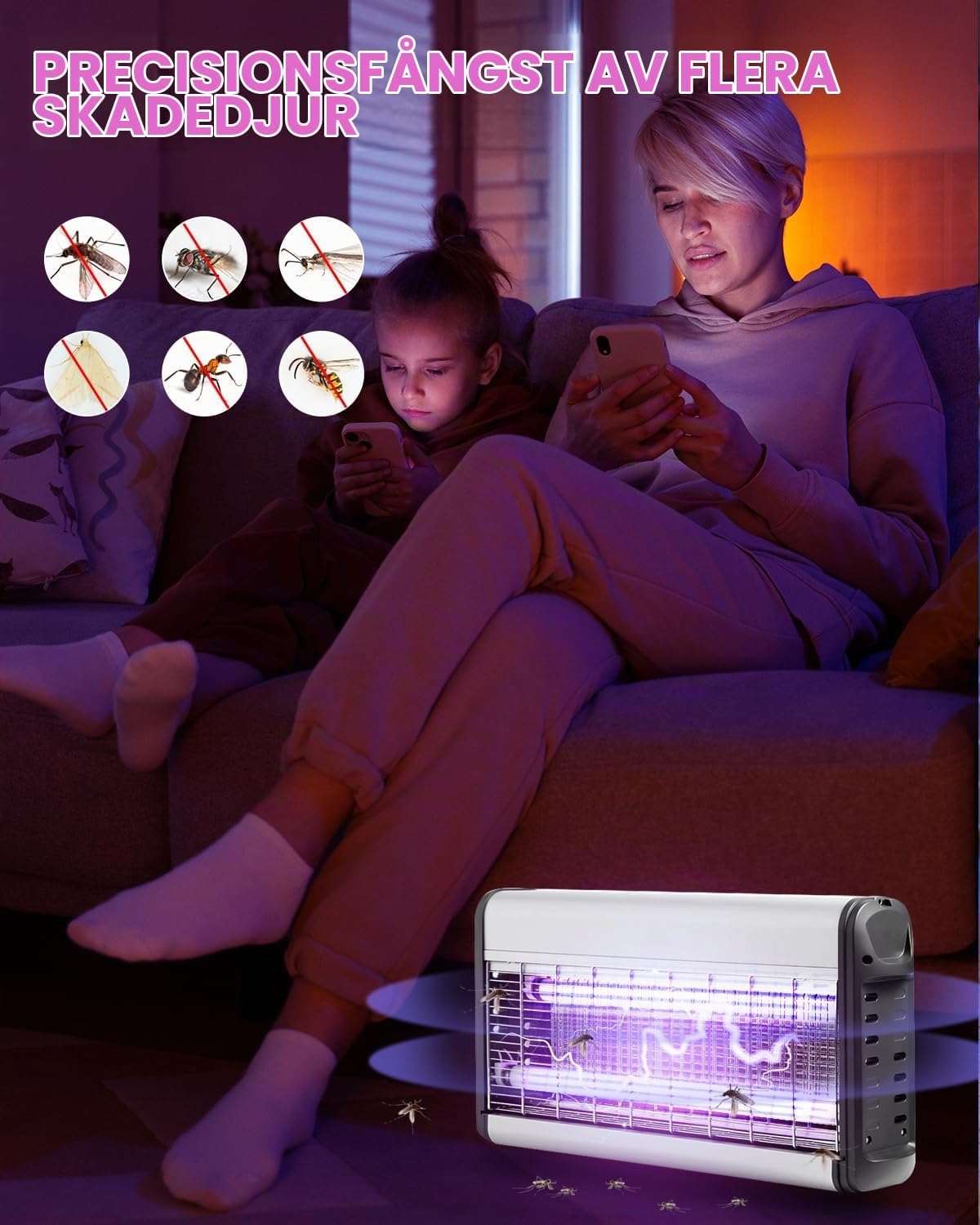Detalle 2 de BrightArk T8-15W-BL UV-rör för insektsfångare, 45 cm, 2-pack
