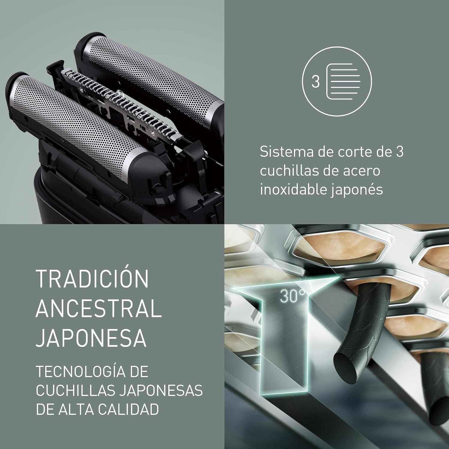 Detalle 2 de Panasonic ES-ACM3BW503 Serie 700 Afeitadora USB-C 45 min