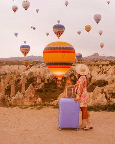 Thumbnail 10 de American Tourister Soundbox Spinner 55 expandible morado (cabina)