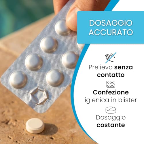 Detalle de SMARDY Kit Test Piscina pH/Cloro Libero/Bromo, 60 Pastiglie Rapide