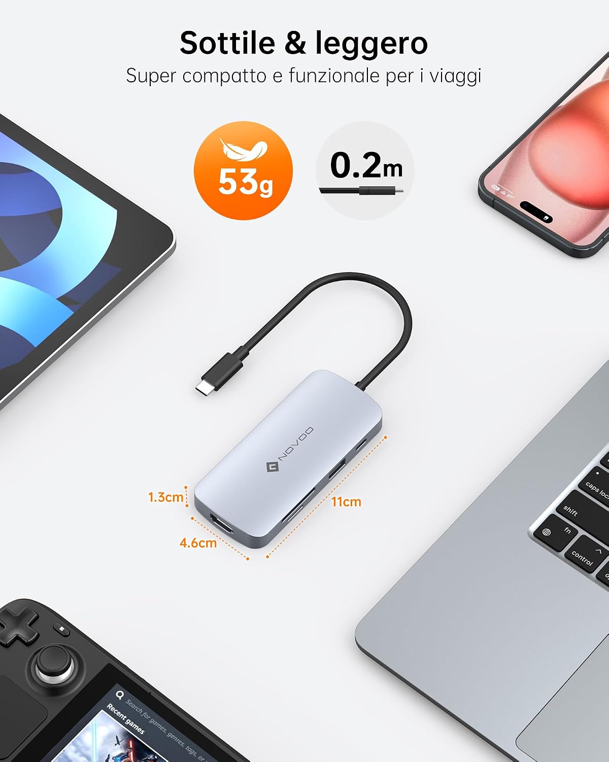 Thumbnail 6 de NOVOO Hub USB C 9 in 1 4K 60Hz